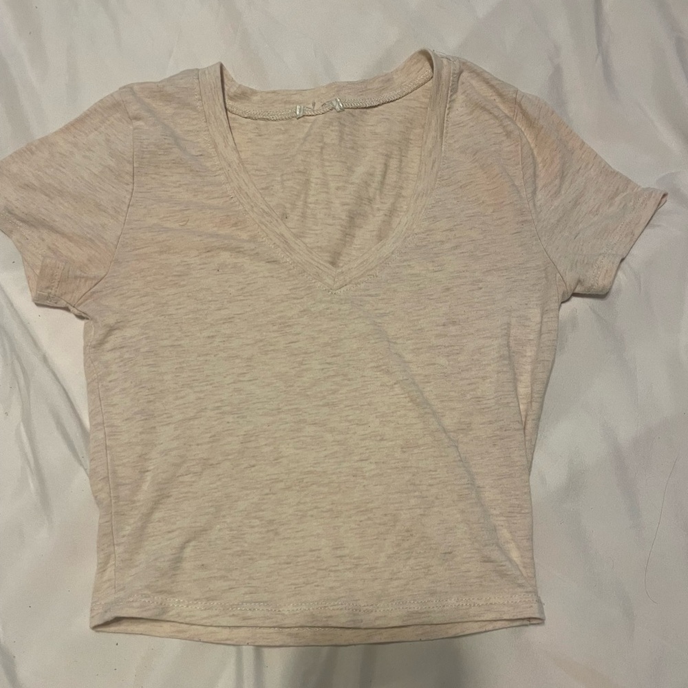 Beige crop top from forever 21 size small